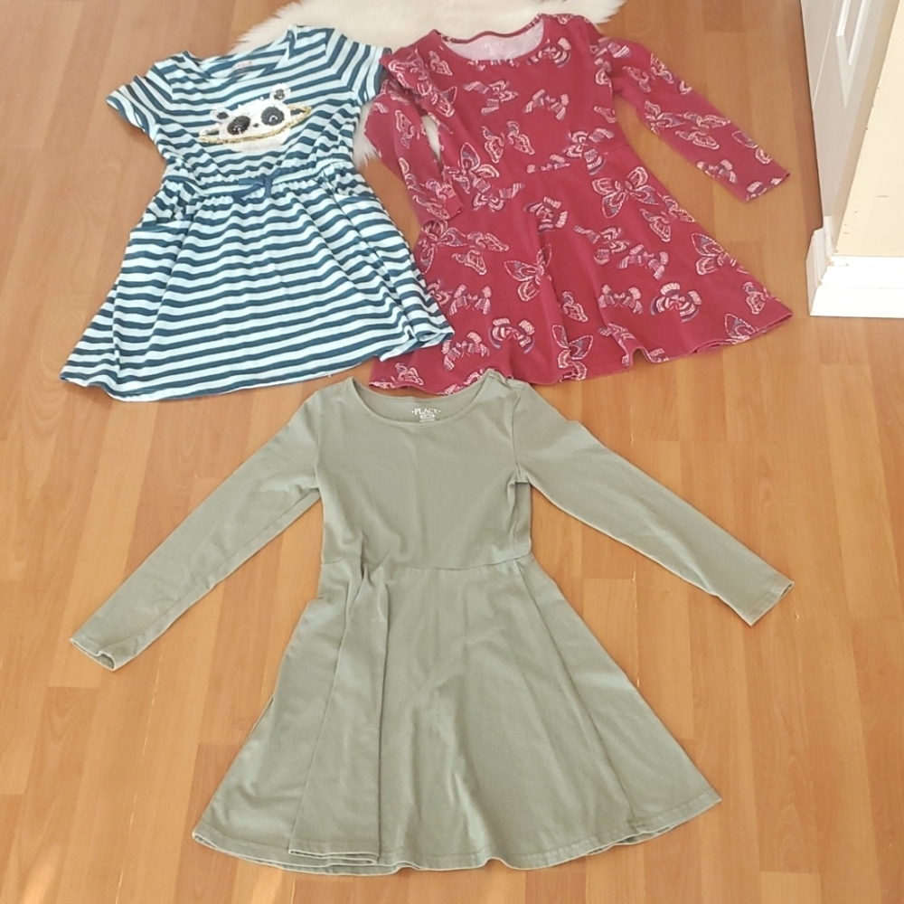 Lot of 3 girls dresses sz 7/8